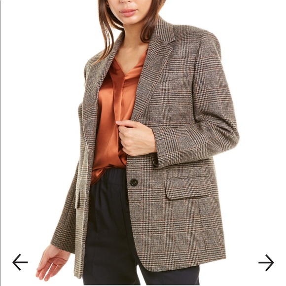 MaxMara Jackets & Blazers - MaxMara Wool Blend Brown Blazer Sz 8